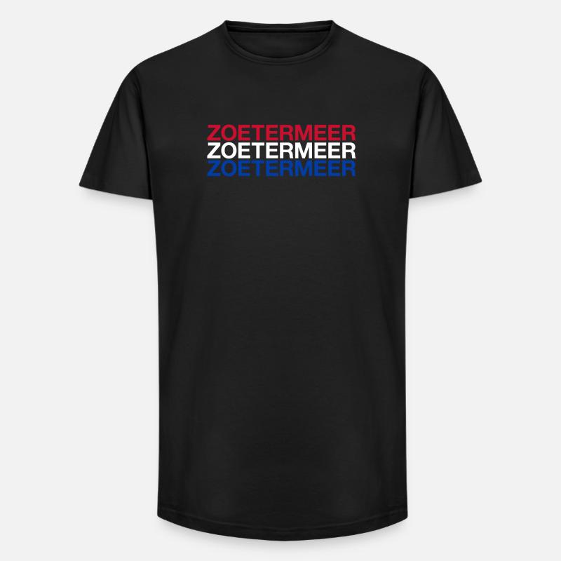 ZOETERMEER Pays-Bas Drapeau des Pays-Bas - T-shirt coupe longue homme - noir