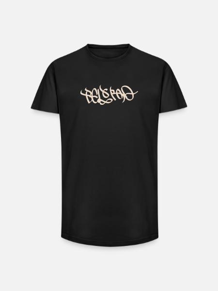Abstract graffiti design with Belgrade flair - Long Fit Men's T-Shirt - black