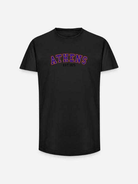 Athens Est.1975 - Long Fit Men's T-Shirt - black