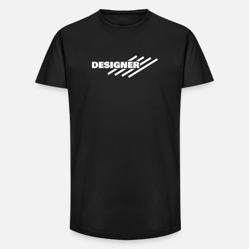 Gift for Designer - Long Fit Men's T-Shirt - black