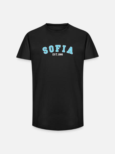 Sofia Est. 1986 - Long Fit Men's T-Shirt - black