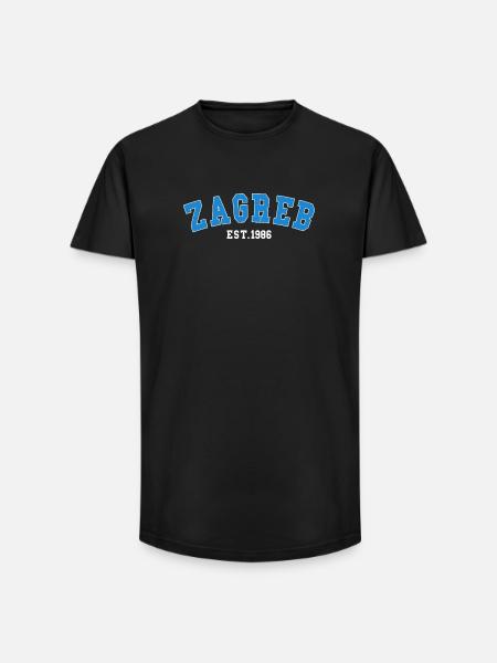Zagreb Est. 1986 - Long Fit Men's T-Shirt - black