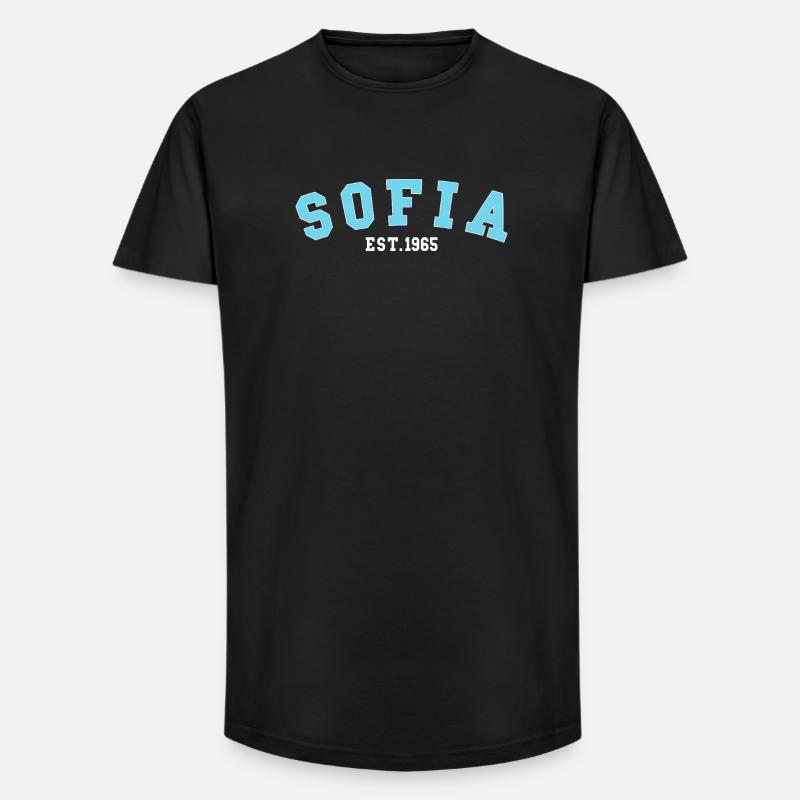 Sofia_Est_1965 - Long Fit Männer T-Shirt - Schwarz