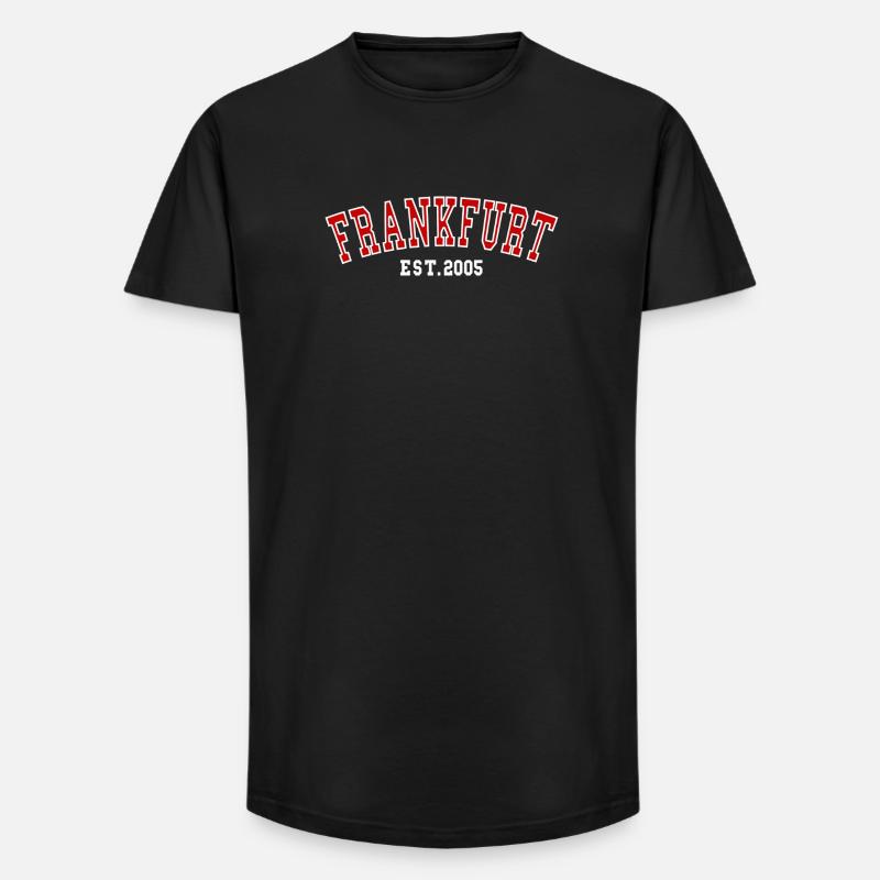 Frankfurt Est.2005 - Long Fit Männer T-Shirt - Schwarz