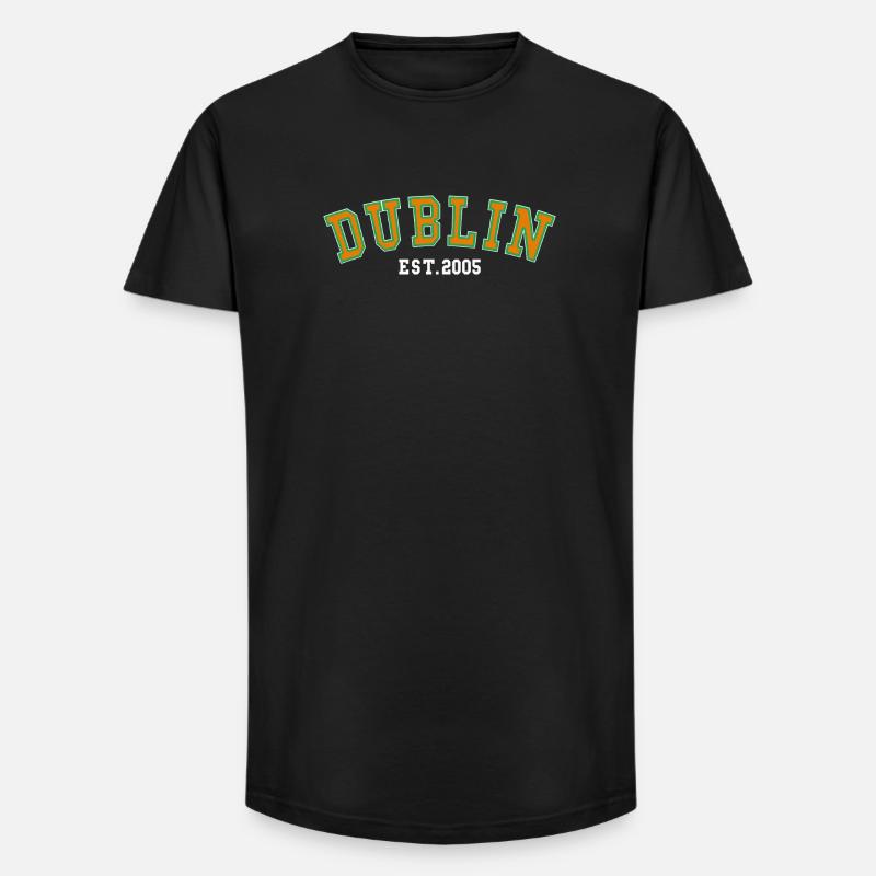 Dublin Est. 2005 - Long Fit Männer T-Shirt - Schwarz
