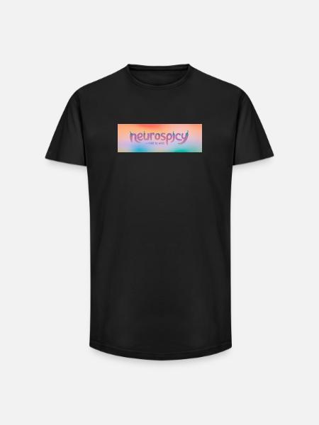 Neuroépicé – Léger à sauvage - T-shirt coupe longue homme - noir