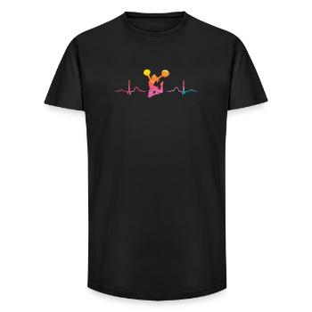 Cheerleader Cheer Mom Cheerleading - Long Fit Men's T-Shirt - black - Front - AI Model Male 185 light (185cm)
