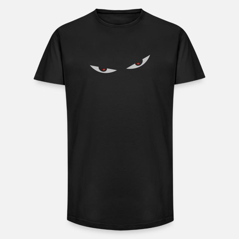 comic eyes augen - Long Fit Männer T-Shirt - Schwarz