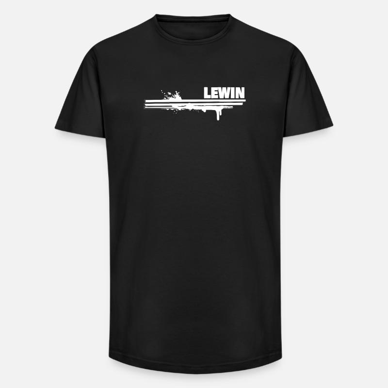Gift for Lewin - Long Fit Men's T-Shirt - black