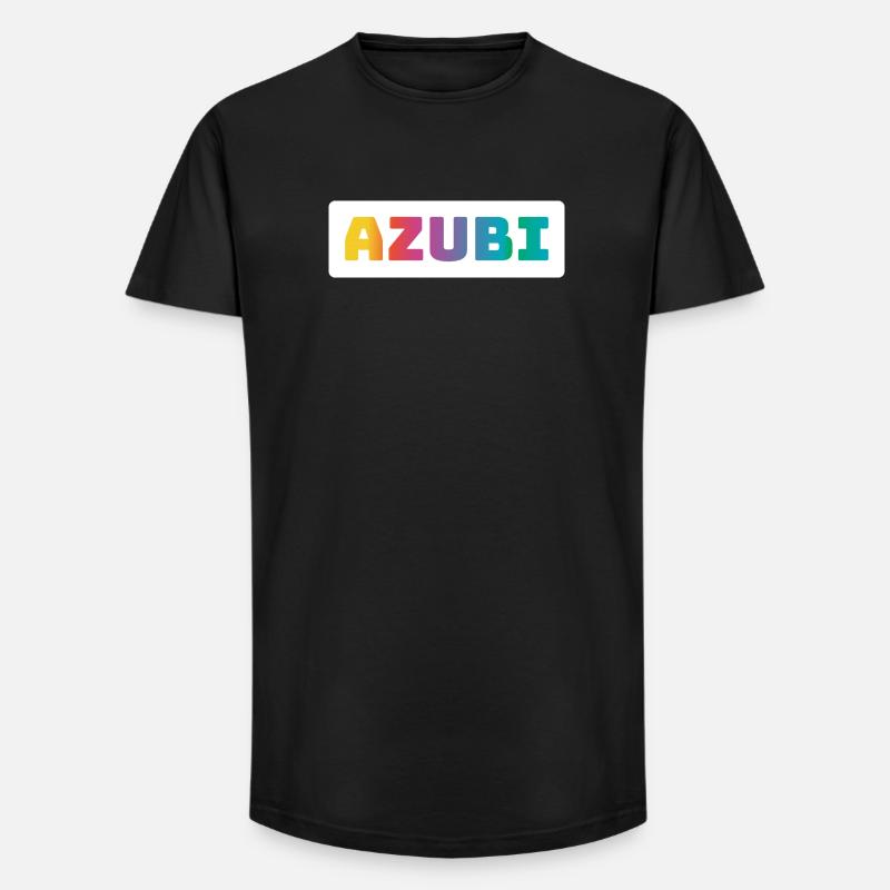 Azubi Tshirt coloured - Long Fit Männer T-Shirt - Schwarz