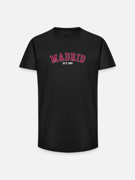 Madrid_Est_1995 - T-shirt coupe longue homme - noir