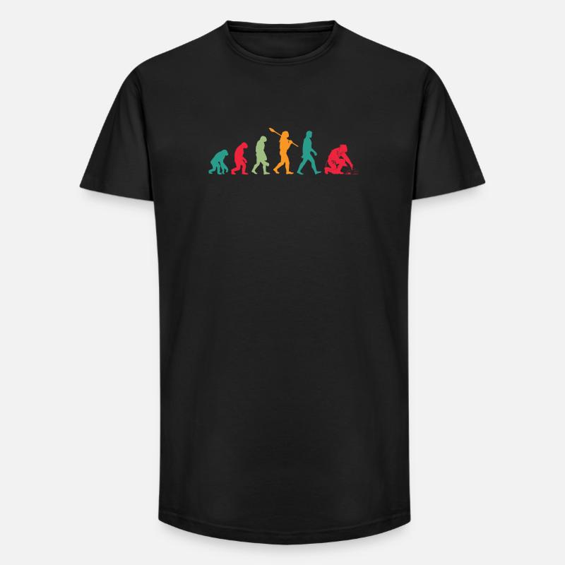 Évolution des soudeurs - T-shirt coupe longue homme - noir
