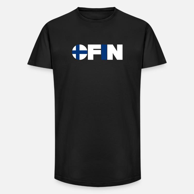 Finnland - Long Fit Männer T-Shirt - Schwarz