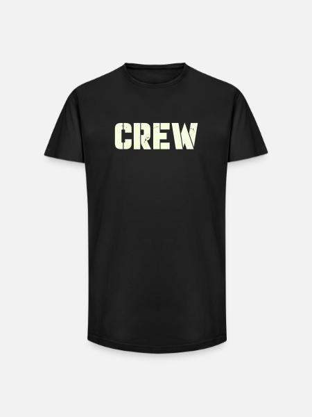 crew - Long Fit Men's T-Shirt - black