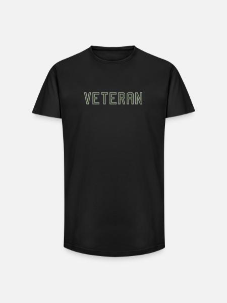 Veteran Pride Graphic - Long Fit Men's T-Shirt - black