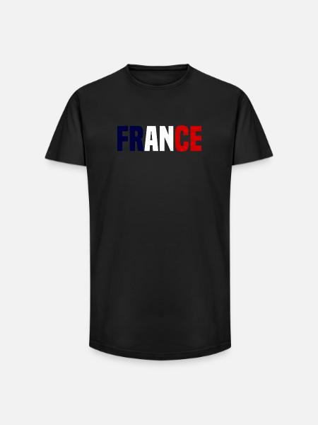 France contrasting - Long Fit Men's T-Shirt - black