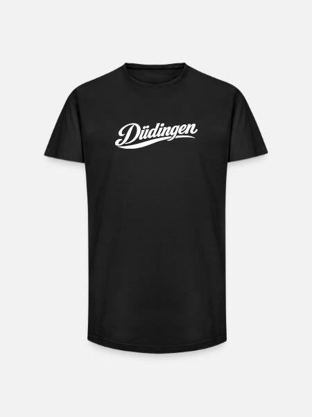 Düdingen Freiburg - Long Fit Männer T-Shirt - Schwarz