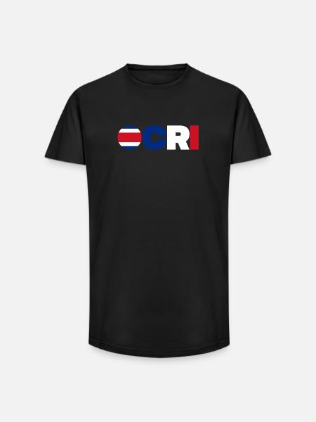Costa Rica - T-shirt coupe longue homme - noir