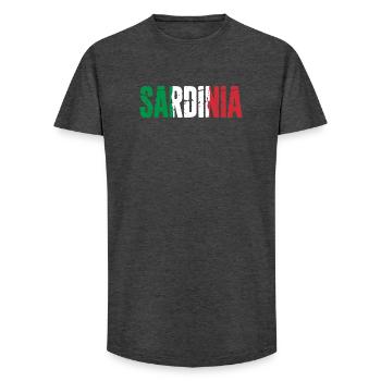 Sardinia Italy Sardinia Island Sardinia - Long Fit Men's T-Shirt - charcoal grey - Front - AI Model Male 185 light (185cm)