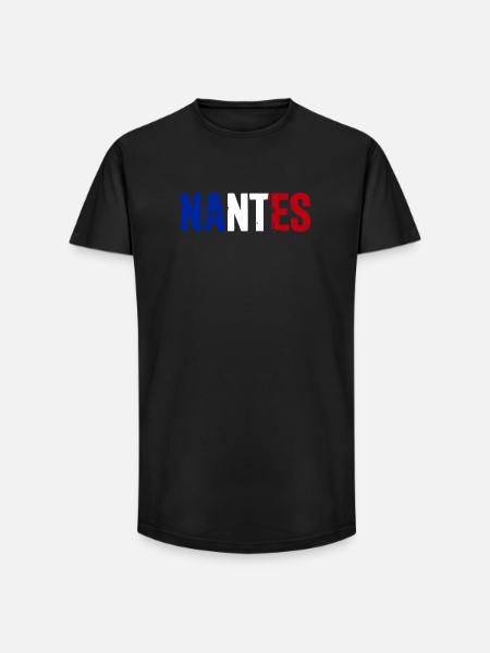 Nantes Frankreich - Long Fit Männer T-Shirt - Schwarz