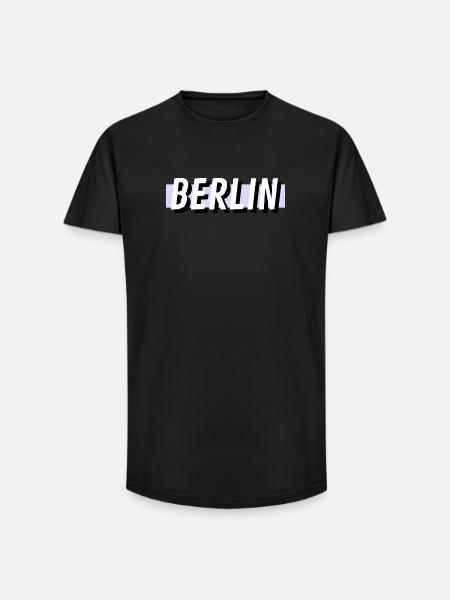 Berlin - Long Fit Männer T-Shirt - Schwarz