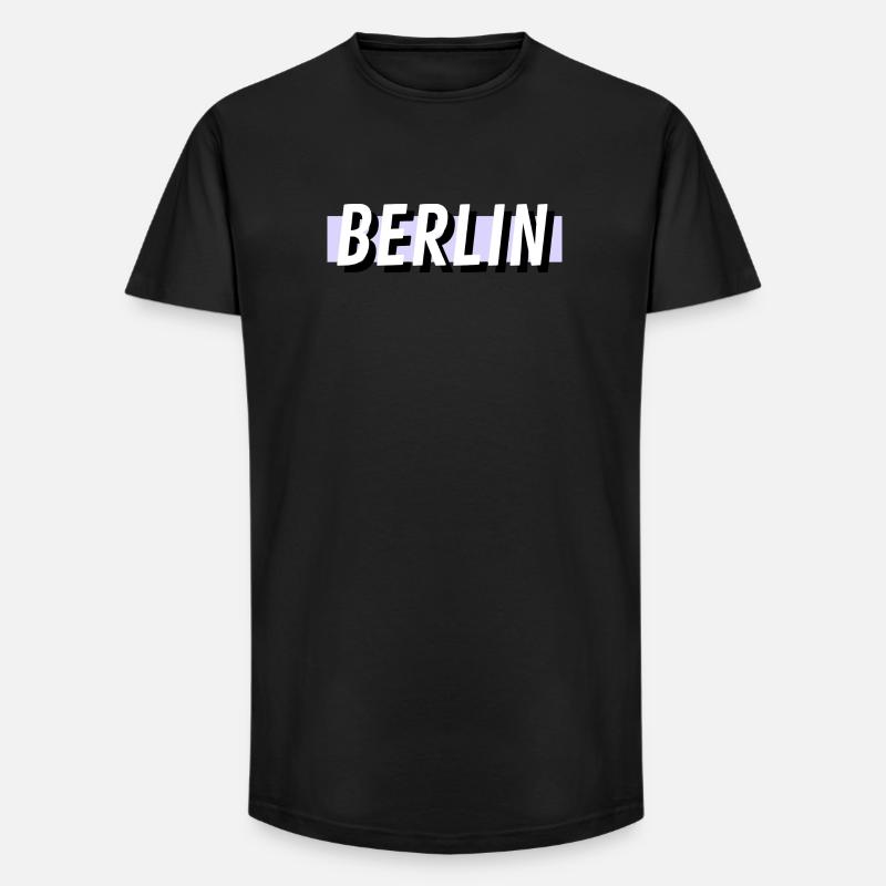 Berlin - Long Fit Männer T-Shirt - Schwarz
