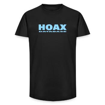 HOAX - Long Fit Men's T-Shirt - black - Front - AI Model Male 185 light (185cm)
