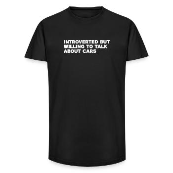 Witziger Auto-Enthusiast Zitat Design - Long Fit Männer T-Shirt - Schwarz - Vorne - AI Model Male 185 light (185cm)