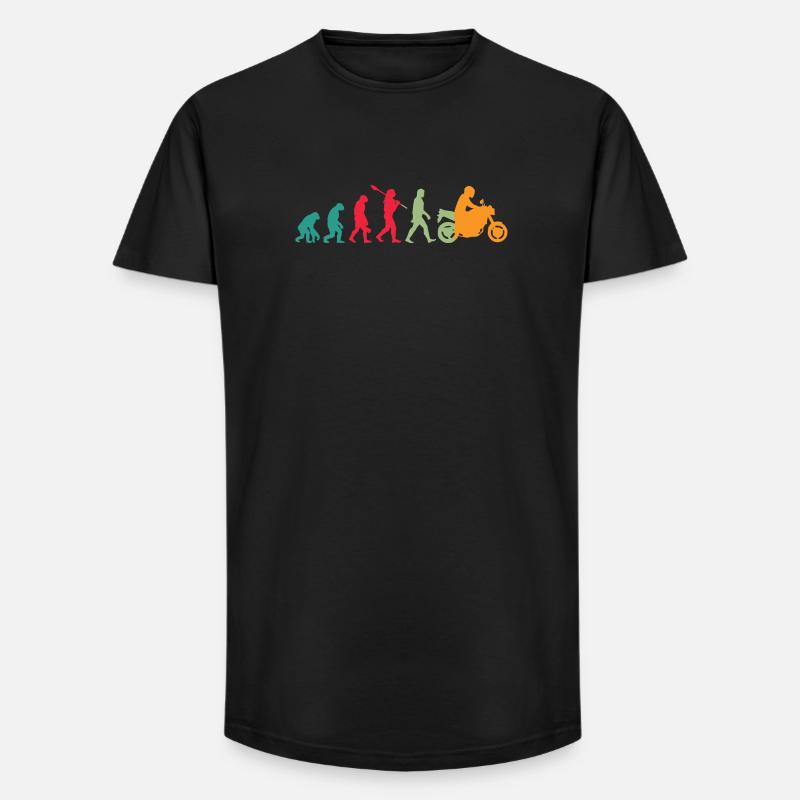 Evolution! Motorrad Geschenk Idee Bikes - Long Fit Männer T-Shirt - Schwarz