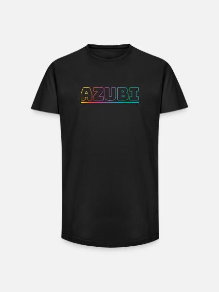 Design Azubi outline bunt - Long Fit Männer T-Shirt - Schwarz
