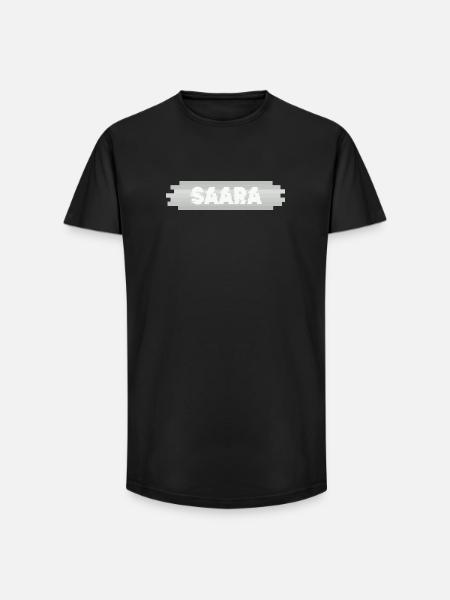 Nom Saara - T-shirt coupe longue homme - noir