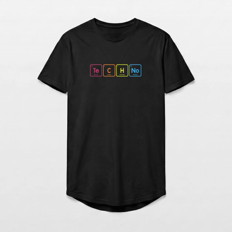 Techno elements Long Fit Men's T-Shirt