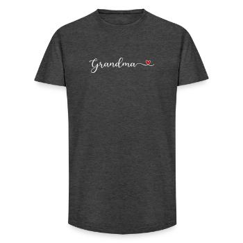 Oma - Long Fit Männer T-Shirt - Anthrazit - Vorne - AI Model Male 185 light (185cm)