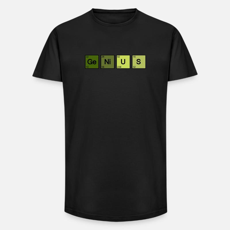 Genialer Nerd-Geek - Long Fit Männer T-Shirt - Schwarz