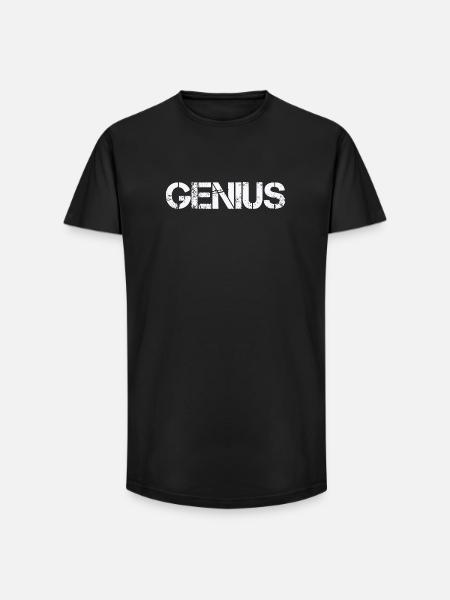 Genius - Long Fit Men's T-Shirt - black