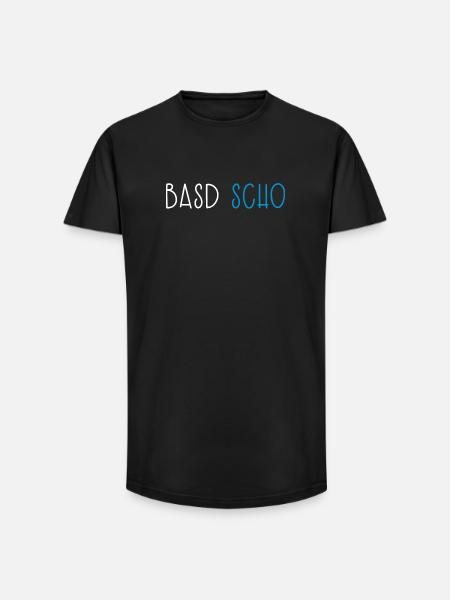 Basd Scho Bavaria Dialect Bavarian - Long Fit Men's T-Shirt - black