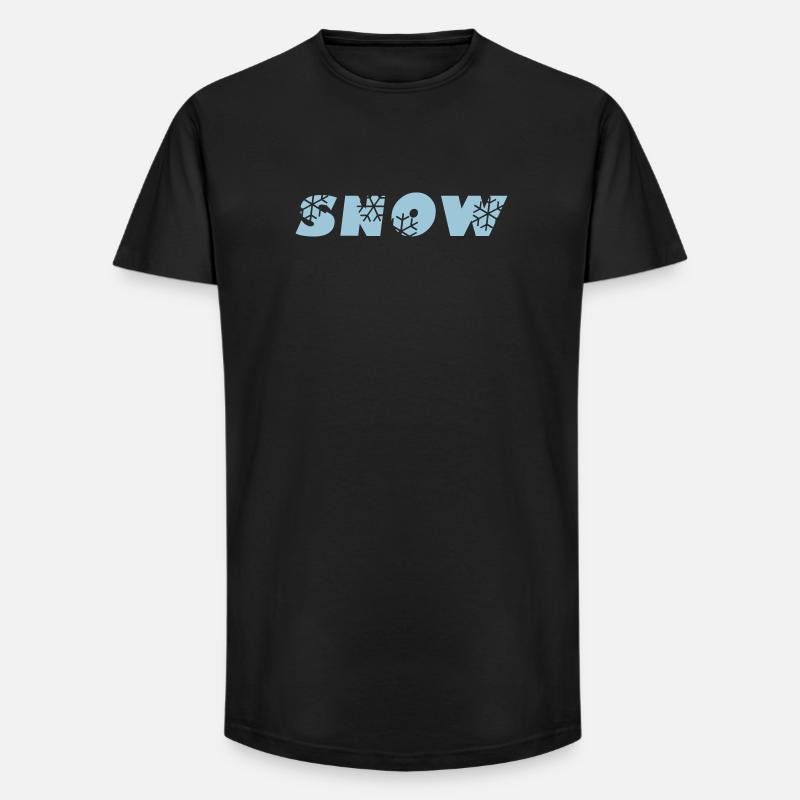 SNOW logo, Vector graphic - Long Fit Männer T-Shirt - Schwarz