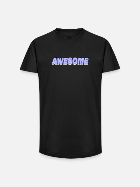 Awesome - Long Fit Men's T-Shirt - black