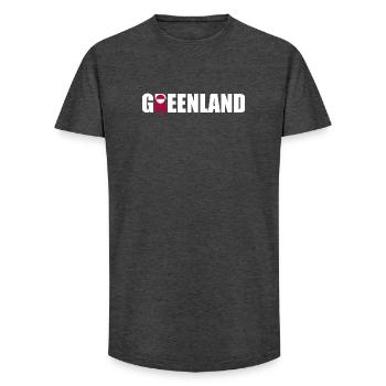 Greenland - Denmark - Danmark - Dänemark - Long Fit Männer T-Shirt - Anthrazit - Vorne - AI Model Male 185 light (185cm)