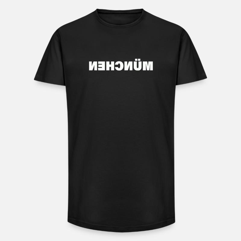 MÜNCHEN - Long Fit Männer T-Shirt - Schwarz