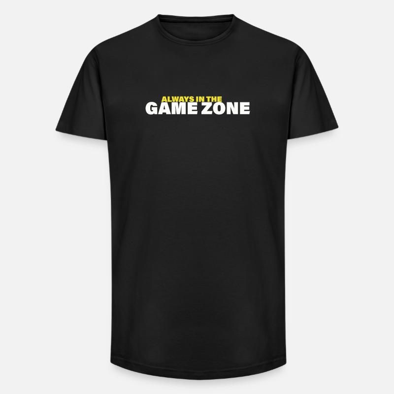 GAME ZONE - Long Fit Männer T-Shirt - Schwarz