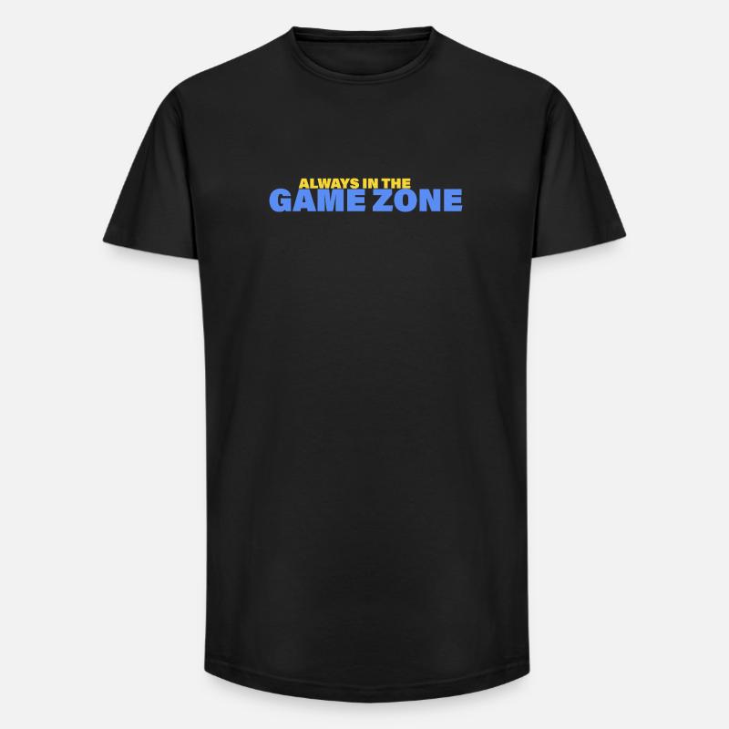 GAME ZONE - Long Fit Männer T-Shirt - Schwarz