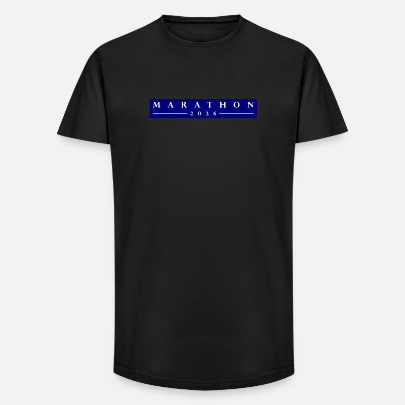 Marathon 2026 - Long Fit Männer T-Shirt - Schwarz