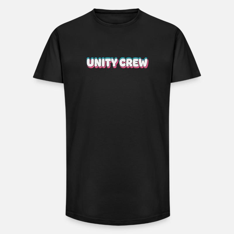 Unity Crew Graffiti-Farbblase - Long Fit Männer T-Shirt - Schwarz
