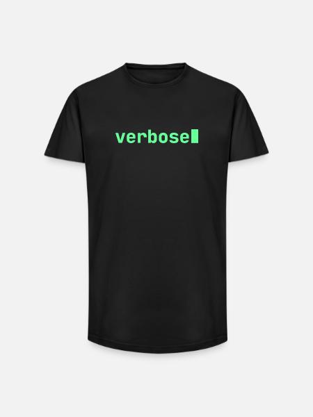 Feeling Verbose | Developer mood - Long Fit Men's T-Shirt - black