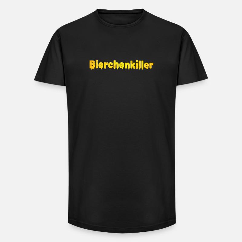 Bierchenkiller, Biertrinker, Bierchen, Bier - Long Fit Männer T-Shirt - Schwarz