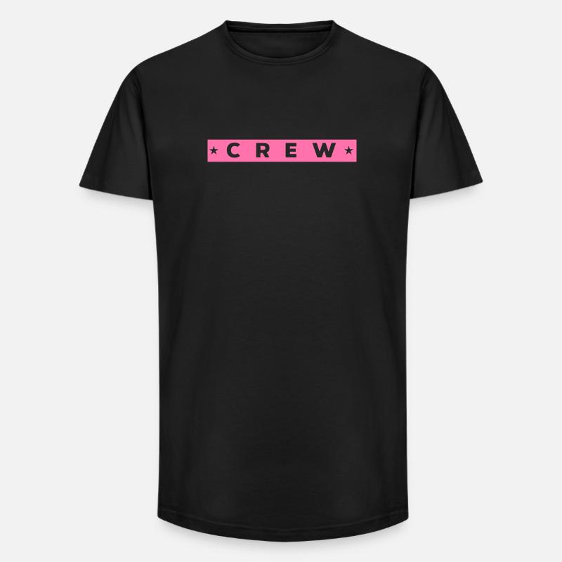 crew - Long Fit Männer T-Shirt - Schwarz