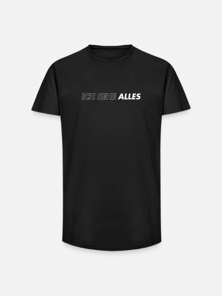Ich Sehe Alles - Long Fit Männer T-Shirt - Schwarz