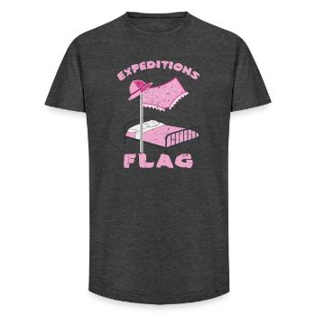 Expeditions Flagge Unterhose - Long Fit Männer T-Shirt - Anthrazit - Vorne - AI Model Male 185 light (185cm)