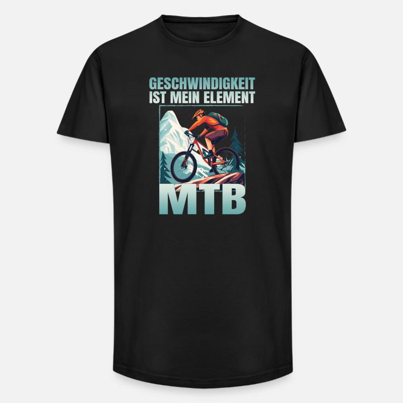Geschwindigkeit ist mein Element - Long Fit Männer T-Shirt - Schwarz
